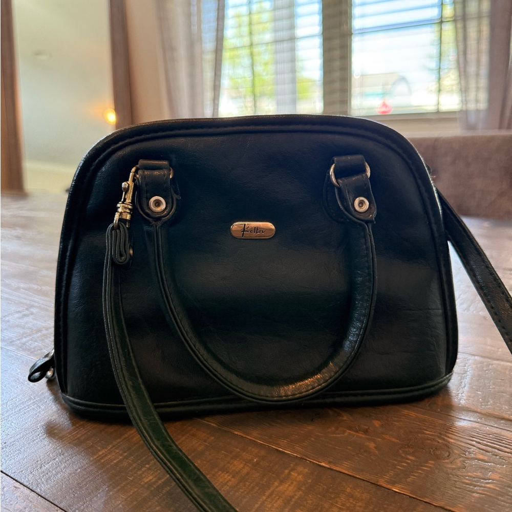 Koltov green leather vintage Crossbody handbag - Picture 10 of 11